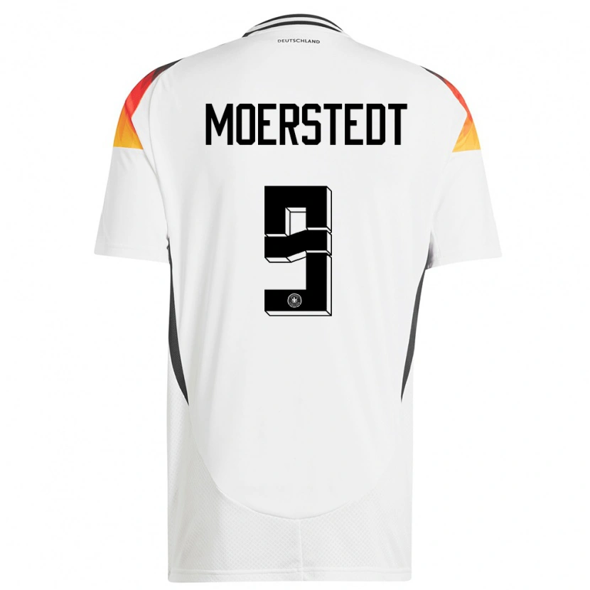 DanxenキッズドイツMax Moerstedt#9白ホームシャツ24-26ジャージーユニフォーム