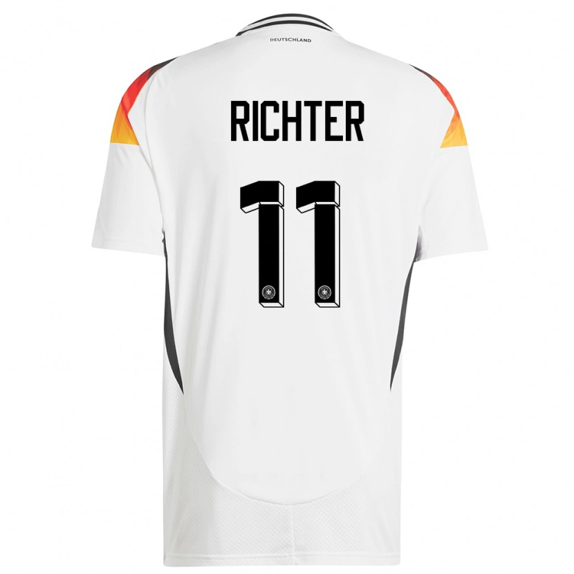 DanxenキッズドイツDaniel Richter#11白ホームシャツ24-26ジャージーユニフォーム