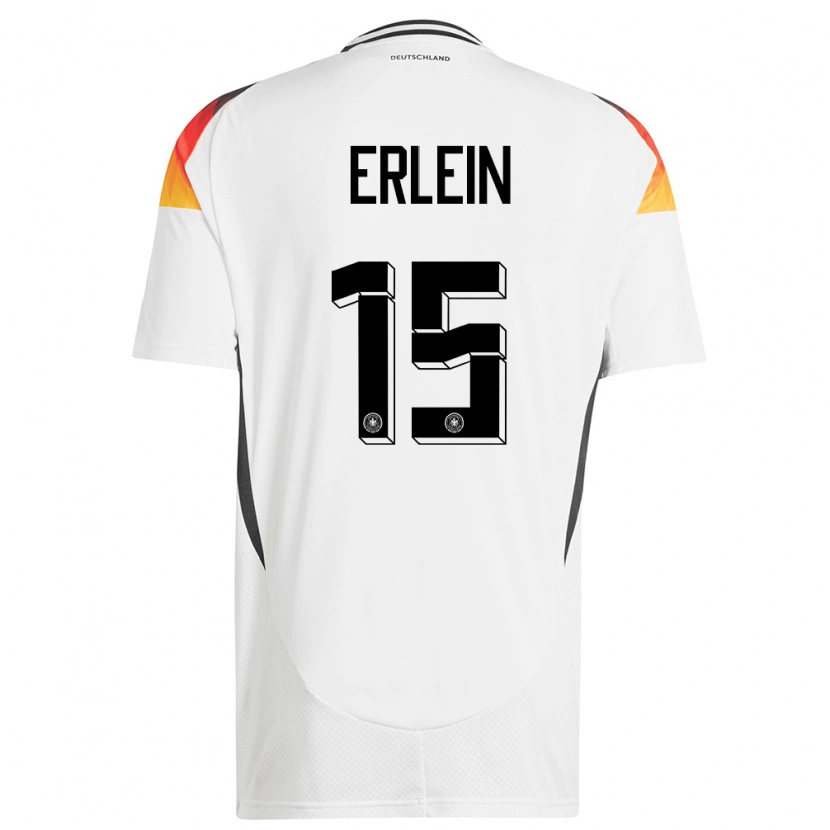 DanxenキッズドイツLuca Erlein#15白ホームシャツ24-26ジャージーユニフォーム