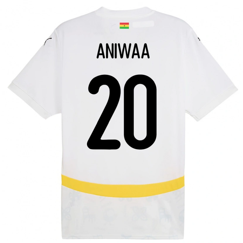 DanxenキッズガーナLouisa Aniwaa#20白ホームシャツ24-26ジャージーユニフォーム