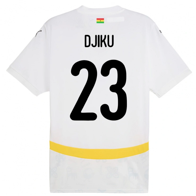 Danxenキッズガーナアレクサンデル・ジク#23白ホームシャツ24-26ジャージーユニフォーム