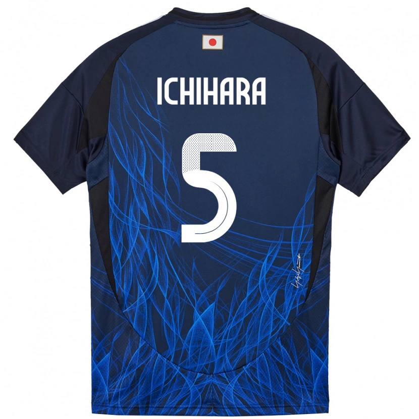 Danxenキッズ日本市原吏音#5濃紺ホームシャツ24-26ジャージーユニフォーム