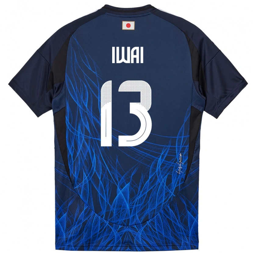 Danxenキッズ日本Yuta Iwai#13濃紺ホームシャツ24-26ジャージーユニフォーム