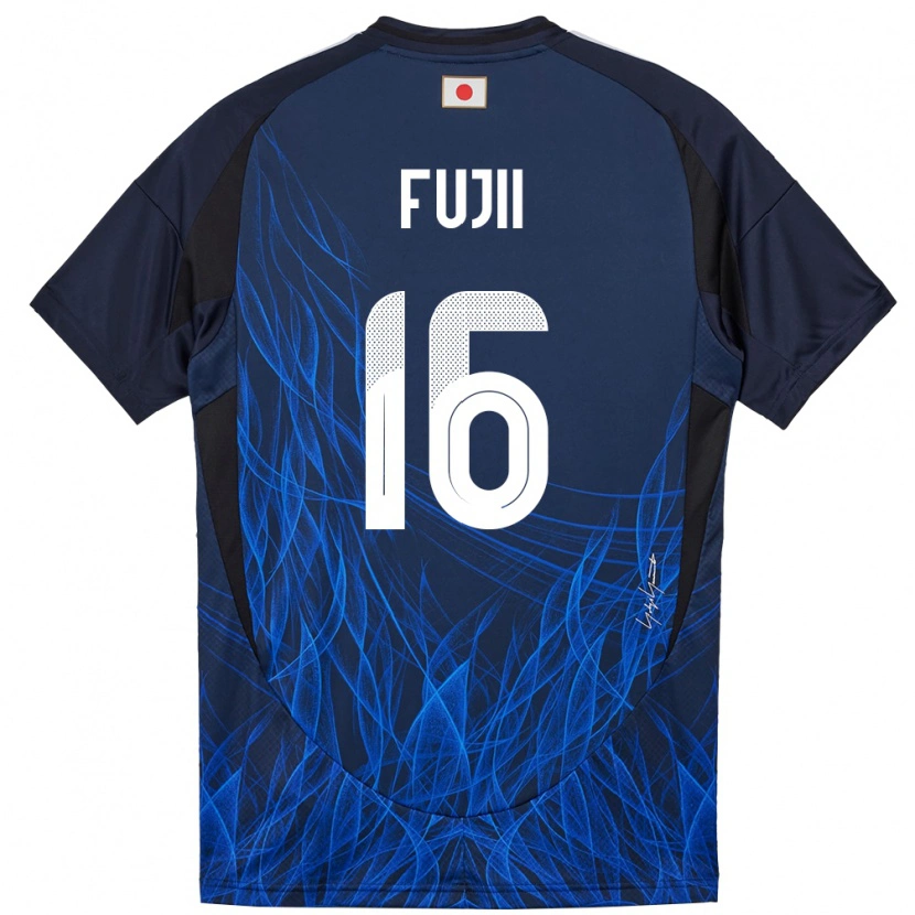 Danxenキッズ日本Shota Fujii#16濃紺ホームシャツ24-26ジャージーユニフォーム