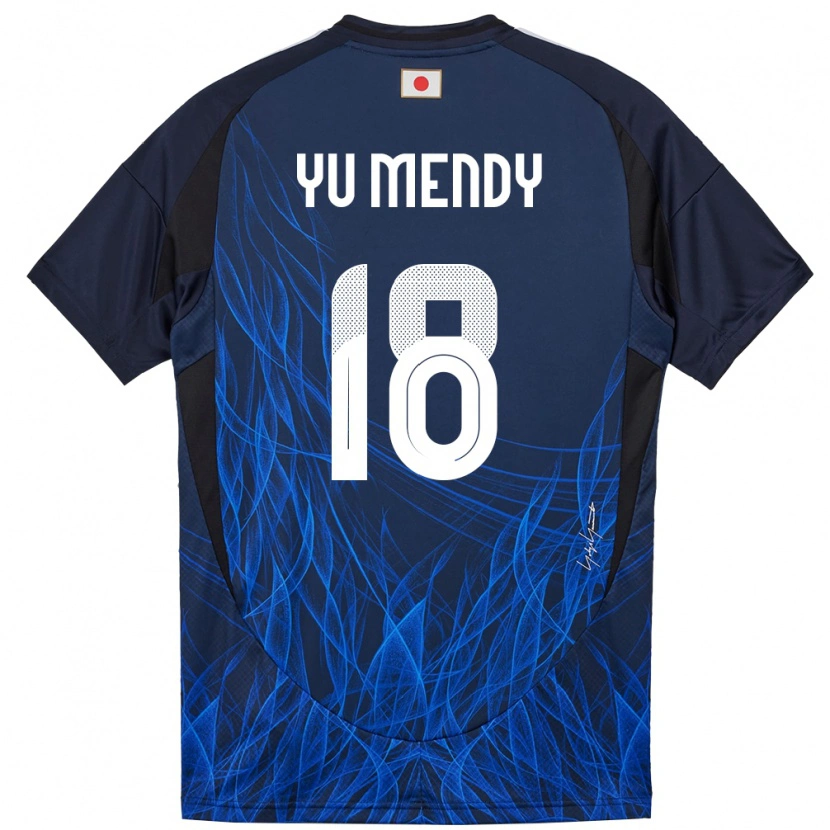 Danxenキッズ日本Simon Yu Mendy#18濃紺ホームシャツ24-26ジャージーユニフォーム