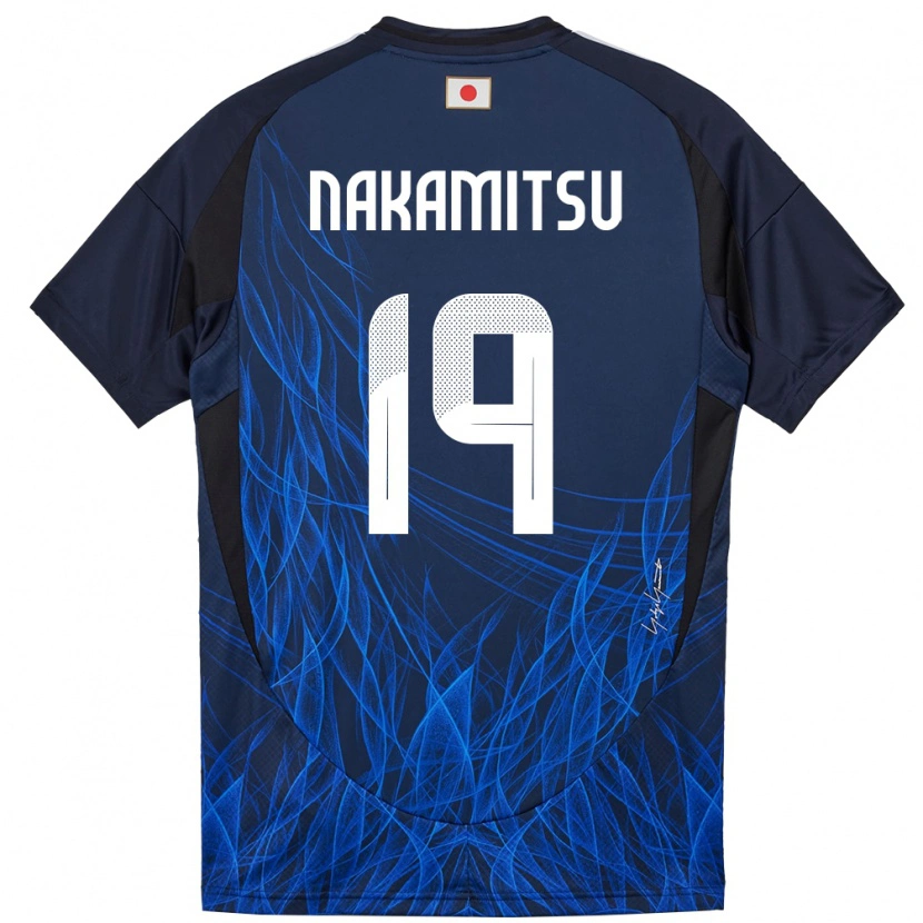 Danxenキッズ日本Kanata Nakamitsu#19濃紺ホームシャツ24-26ジャージーユニフォーム