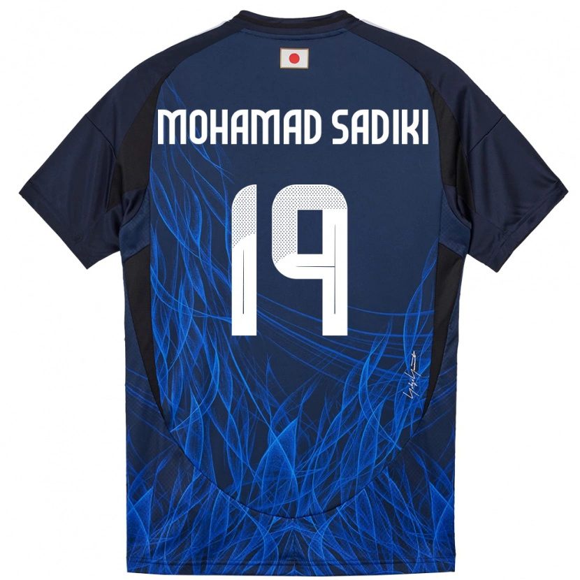 Danxenキッズ日本ワッド・モハメッド・サディキ#19濃紺ホームシャツ24-26ジャージーユニフォーム