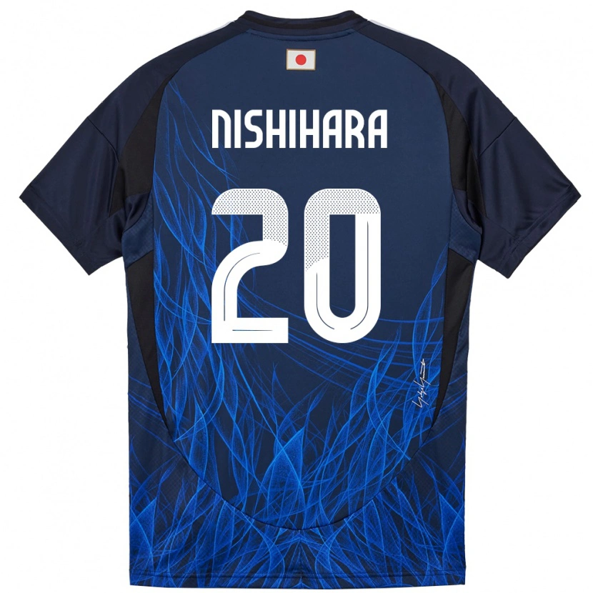 Danxenキッズ日本西原源樹#20濃紺ホームシャツ24-26ジャージーユニフォーム