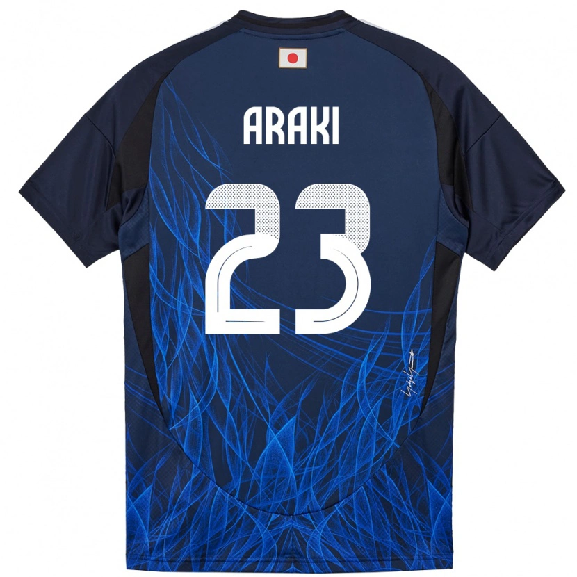 Danxenキッズ日本荒木琉偉#23濃紺ホームシャツ24-26ジャージーユニフォーム