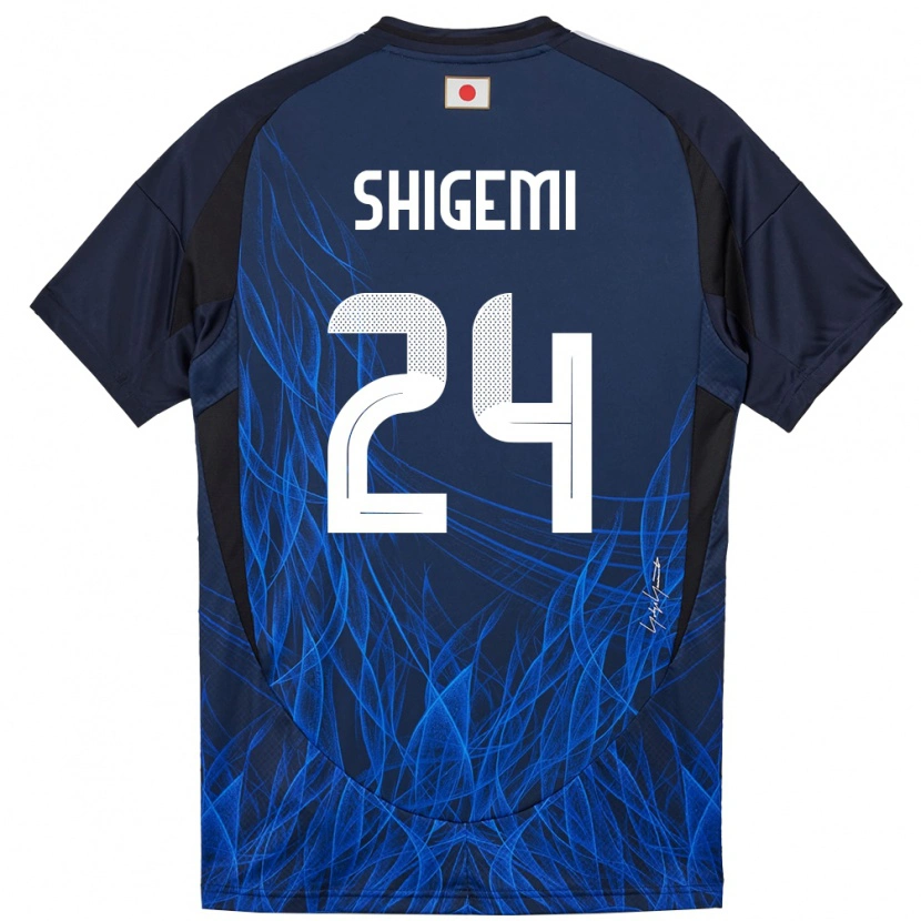 Danxenキッズ日本重見柾斗#24濃紺ホームシャツ24-26ジャージーユニフォーム