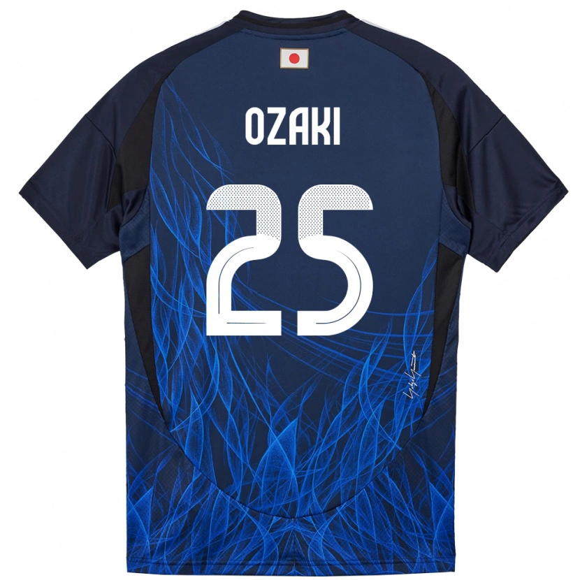 Danxenキッズ日本Kairu Ozaki#25濃紺ホームシャツ24-26ジャージーユニフォーム