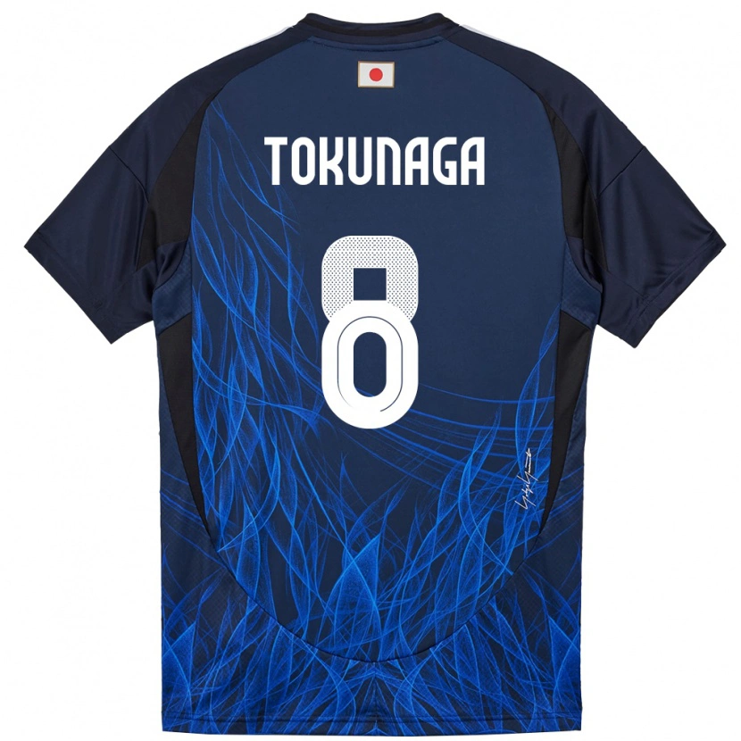 Danxenキッズ日本Ryo Tokunaga#8濃紺ホームシャツ24-26ジャージーユニフォーム