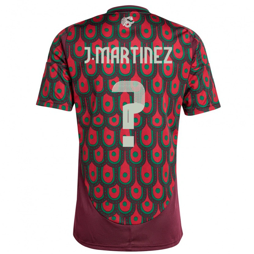 DanxenキッズメキシコJuan Martínez#0マルーンホームシャツ24-26ジャージーユニフォーム