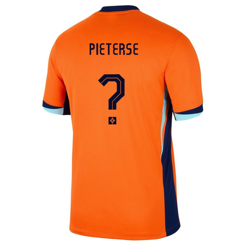 DanxenキッズオランダMika Pieterse#0オレンジホームシャツ24-26ジャージーユニフォーム