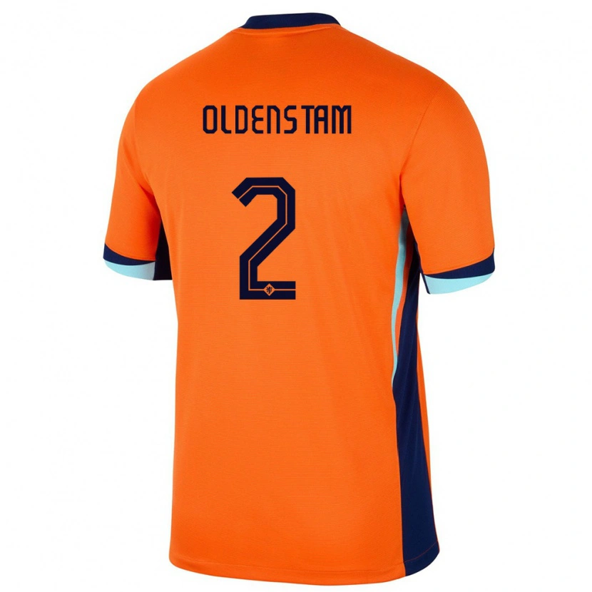 DanxenキッズオランダLyfe Oldenstam#2オレンジホームシャツ24-26ジャージーユニフォーム
