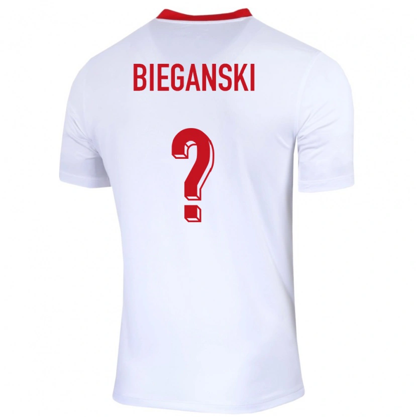 DanxenキッズポーランドJan Bieganski#0白ホームシャツ24-26ジャージーユニフォーム