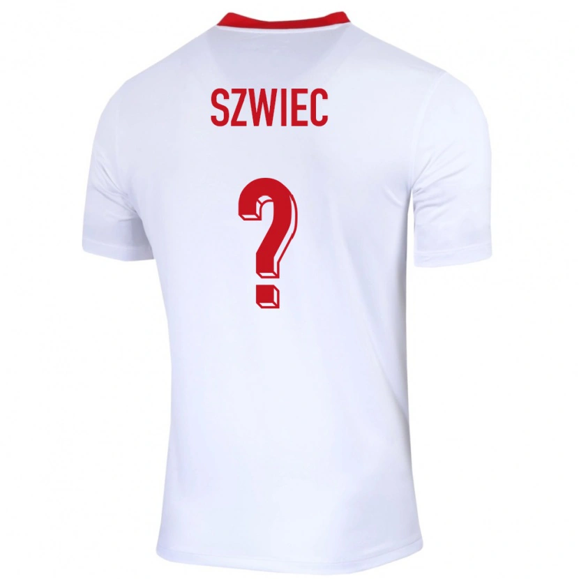 DanxenキッズポーランドDawid Szwiec#0白ホームシャツ24-26ジャージーユニフォーム