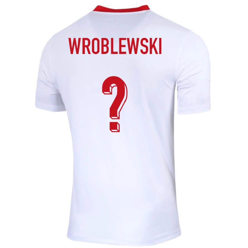 DanxenキッズポーランドMichal Wroblewski#0白ホームシャツ24-26ジャージーユニフォーム