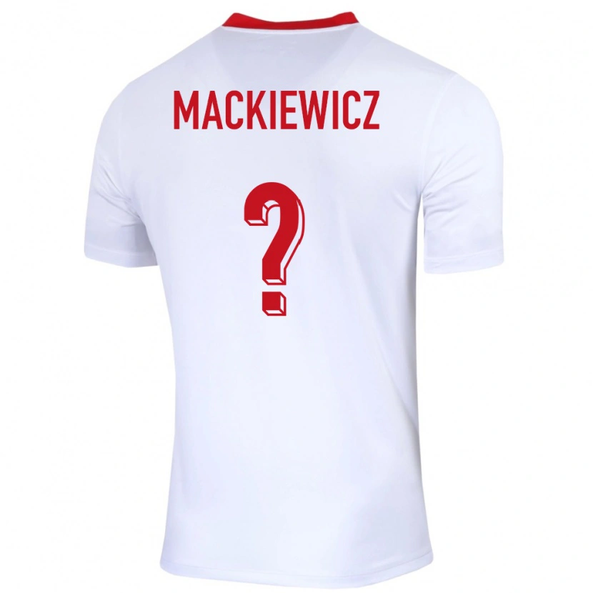 DanxenキッズポーランドPatryk Mackiewicz#0白ホームシャツ24-26ジャージーユニフォーム