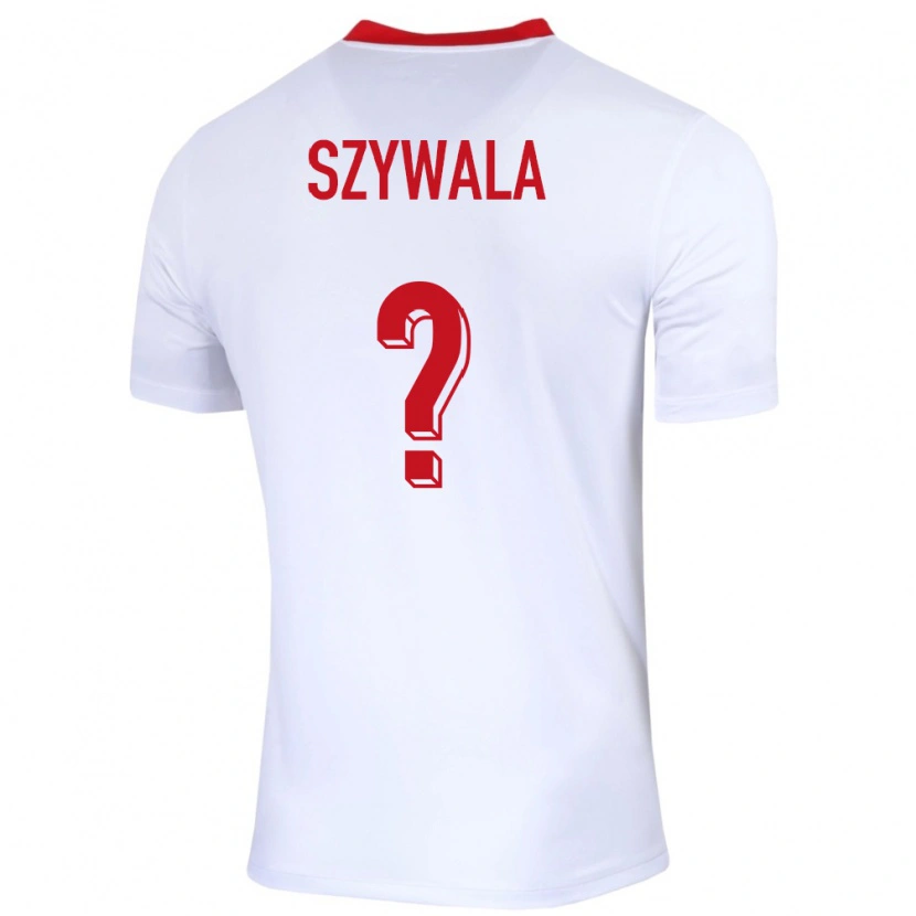 DanxenキッズポーランドBartosz Szywala#0白ホームシャツ24-26ジャージーユニフォーム
