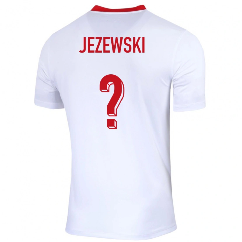 DanxenキッズポーランドKsawery Jezewski#0白ホームシャツ24-26ジャージーユニフォーム
