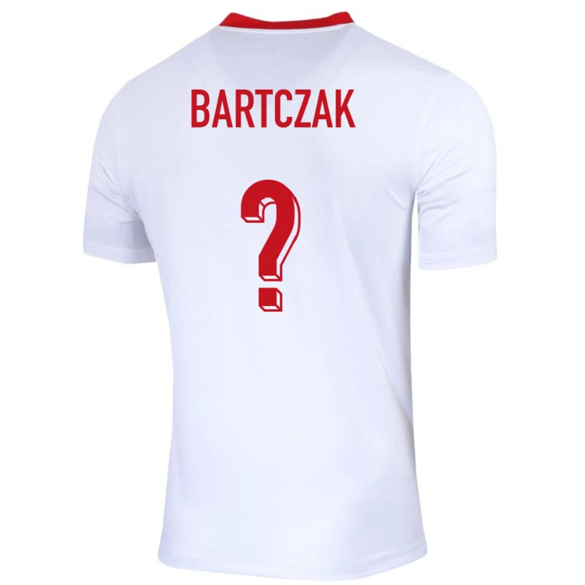 DanxenキッズポーランドPiotr Bartczak#0白ホームシャツ24-26ジャージーユニフォーム
