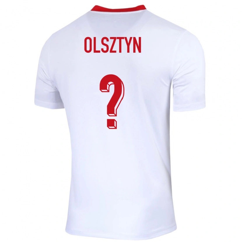 DanxenキッズポーランドAleks Olsztyn#0白ホームシャツ24-26ジャージーユニフォーム