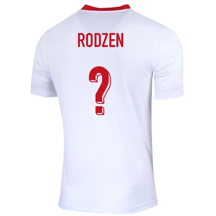 DanxenキッズポーランドAleksander Rodzen#0白ホームシャツ24-26ジャージーユニフォーム
