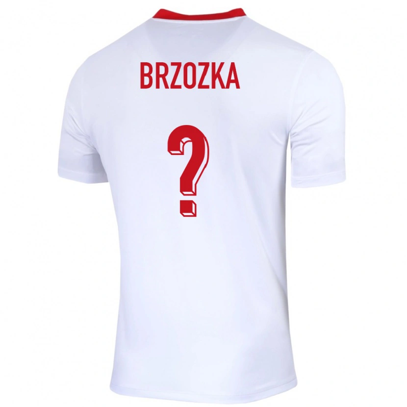 DanxenキッズポーランドKornel Brzozka#0白ホームシャツ24-26ジャージーユニフォーム