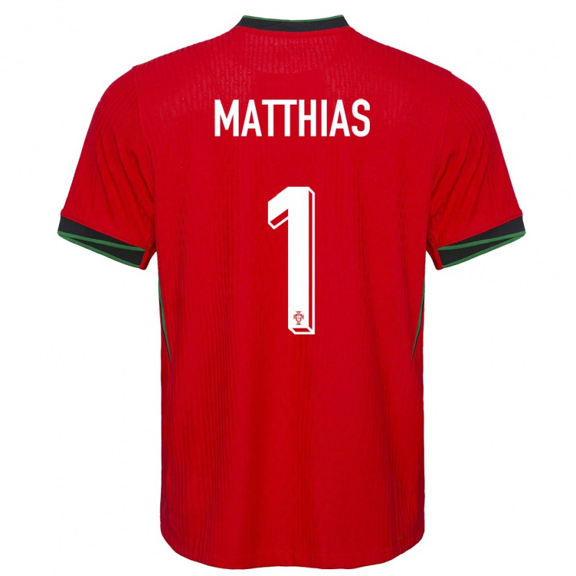 DanxenキッズポルトガルMatthias Da Silva#1赤ホームシャツ24-26ジャージーユニフォーム