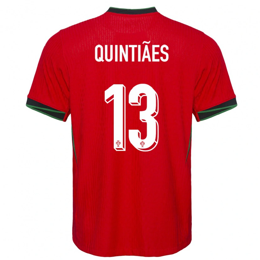 DanxenキッズポルトガルRodrigo Quintiães#13赤ホームシャツ24-26ジャージーユニフォーム