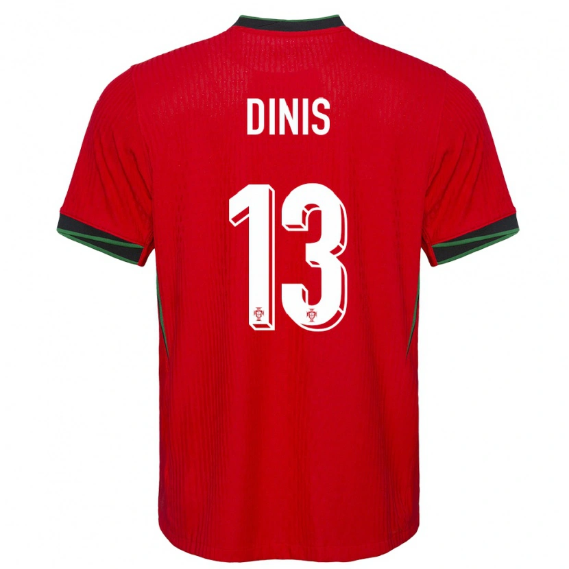 DanxenキッズポルトガルVasco Dinis#13赤ホームシャツ24-26ジャージーユニフォーム