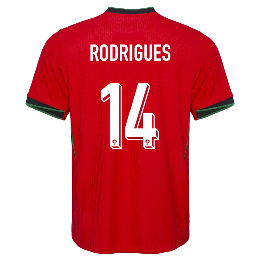DanxenキッズポルトガルDiego Rodrigues#14赤ホームシャツ24-26ジャージーユニフォーム