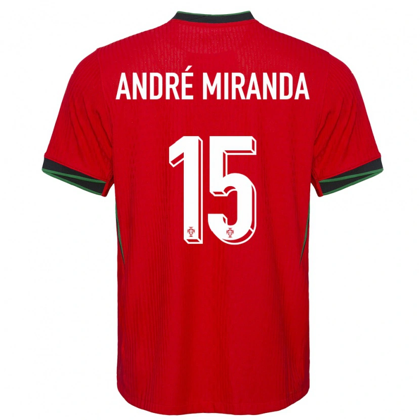 DanxenキッズポルトガルAndré Miranda#15赤ホームシャツ24-26ジャージーユニフォーム