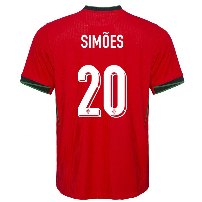 DanxenキッズポルトガルFrancisco Simões#20赤ホームシャツ24-26ジャージーユニフォーム