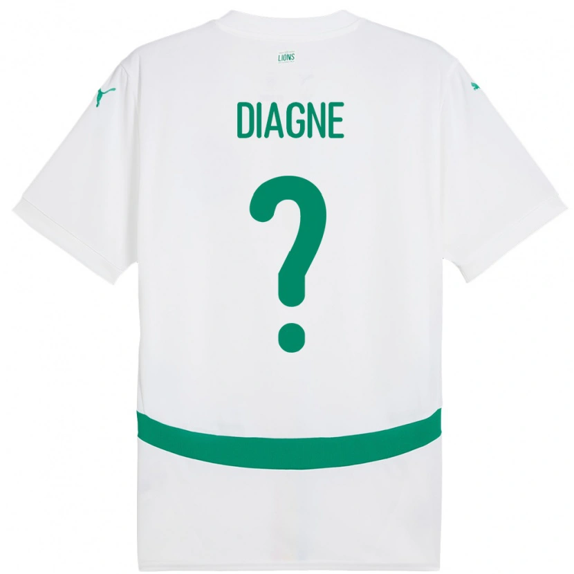 DanxenキッズセネガルMeleye Diagne#0白ホームシャツ24-26ジャージーユニフォーム