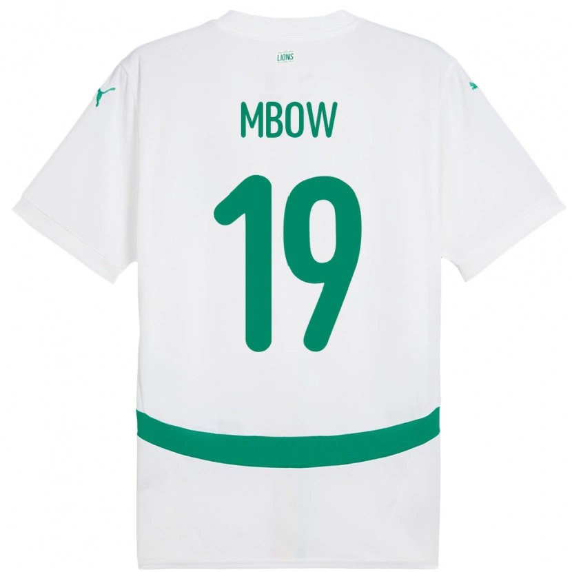 DanxenキッズセネガルMapenda Mbow#19白ホームシャツ24-26ジャージーユニフォーム