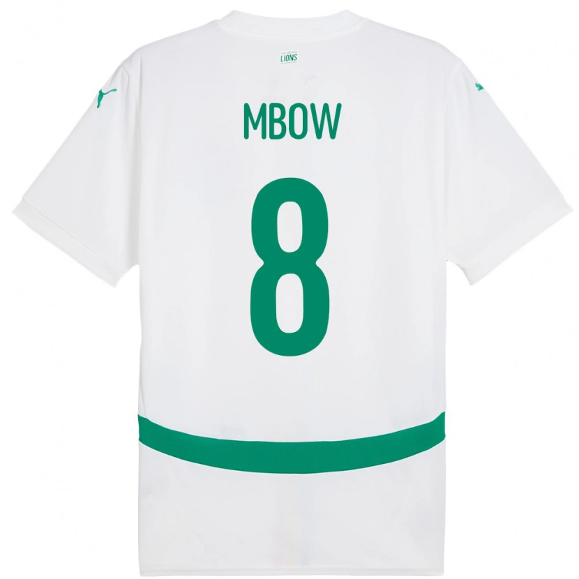 DanxenキッズセネガルMamadou Mbow#8白ホームシャツ24-26ジャージーユニフォーム