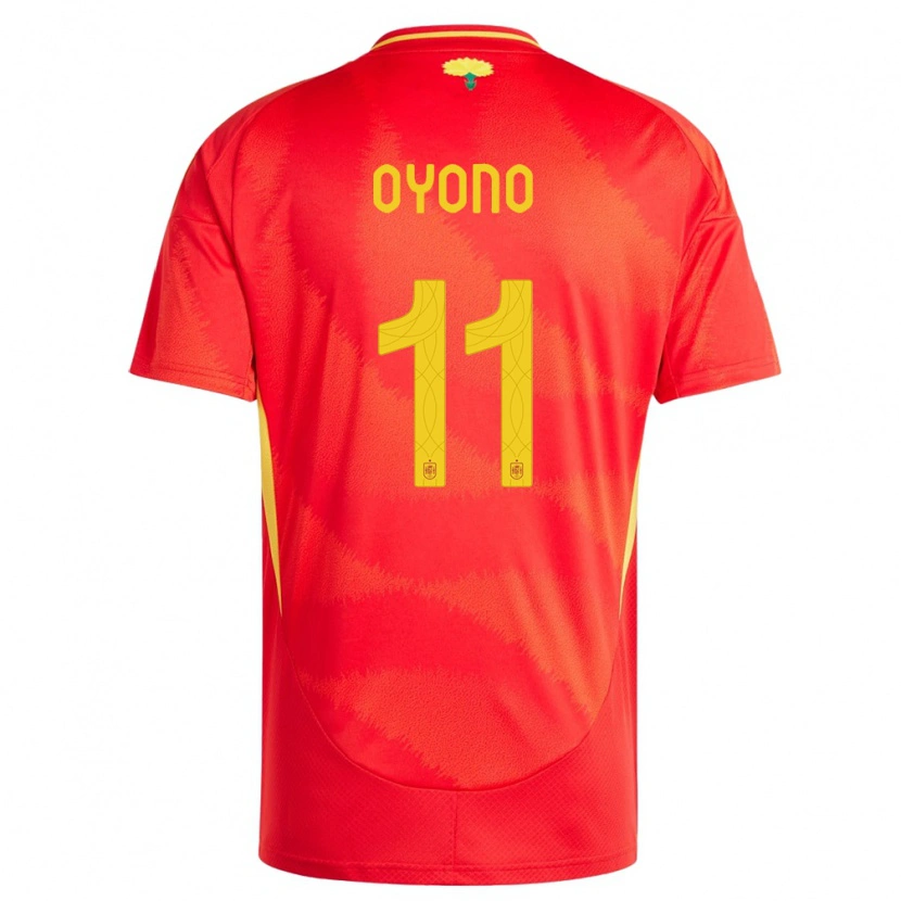 DanxenキッズスペインIgor Oyono#11赤ホームシャツ24-26ジャージーユニフォーム