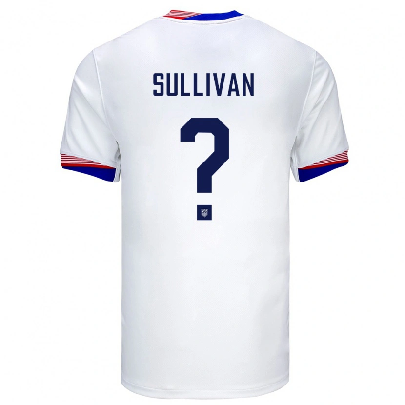 Danxenキッズアメリカ合衆国Cavan Sullivan#0白ホームシャツ24-26ジャージーユニフォーム