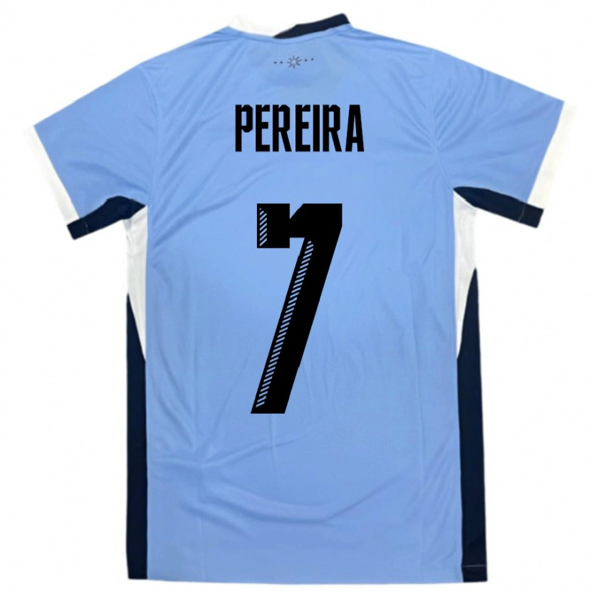 DanxenキッズウルグアイBruno Pereira#7白黒ホームシャツ24-26ジャージーユニフォーム