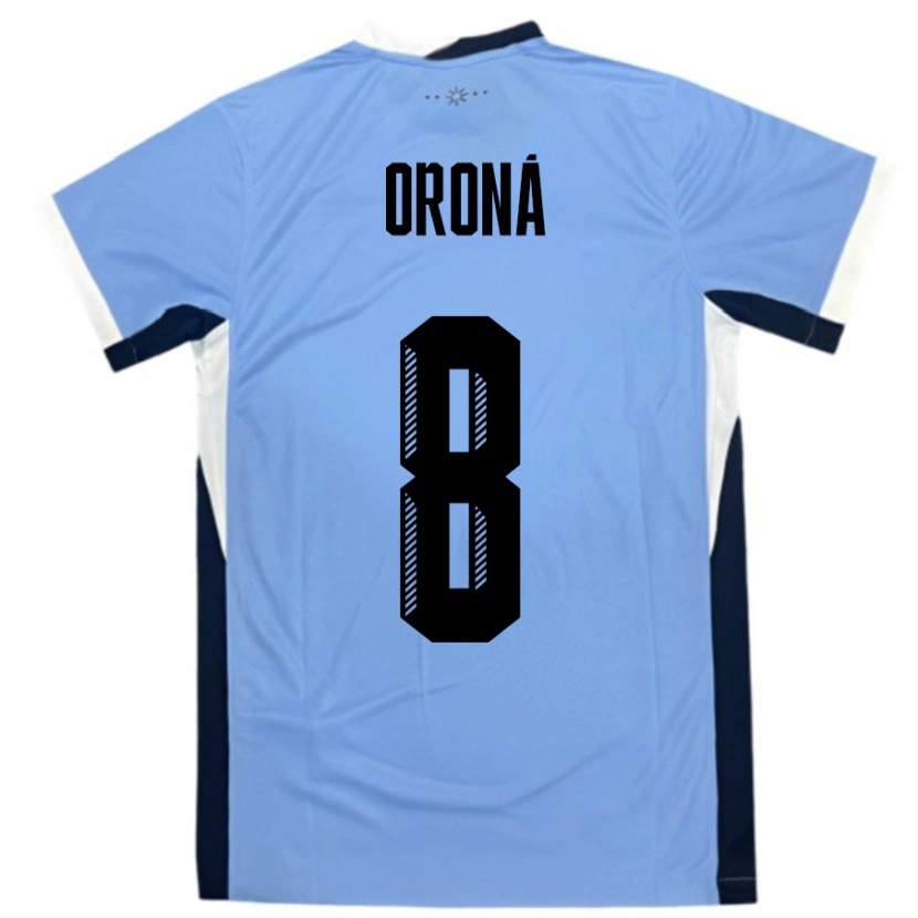 DanxenキッズウルグアイMarco Oroná#8白黒ホームシャツ24-26ジャージーユニフォーム