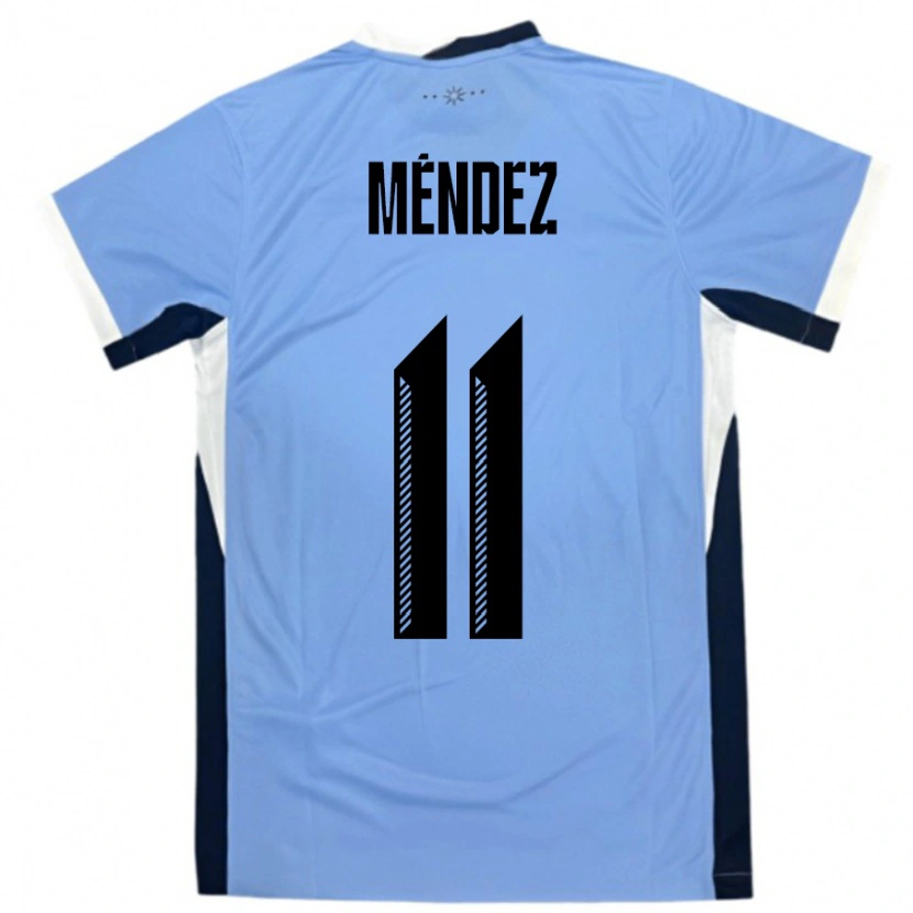 DanxenキッズウルグアイAxel Méndez#11白黒ホームシャツ24-26ジャージーユニフォーム