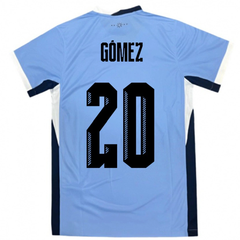 DanxenキッズウルグアイLuciana Gomez#20白黒ホームシャツ24-26ジャージーユニフォーム