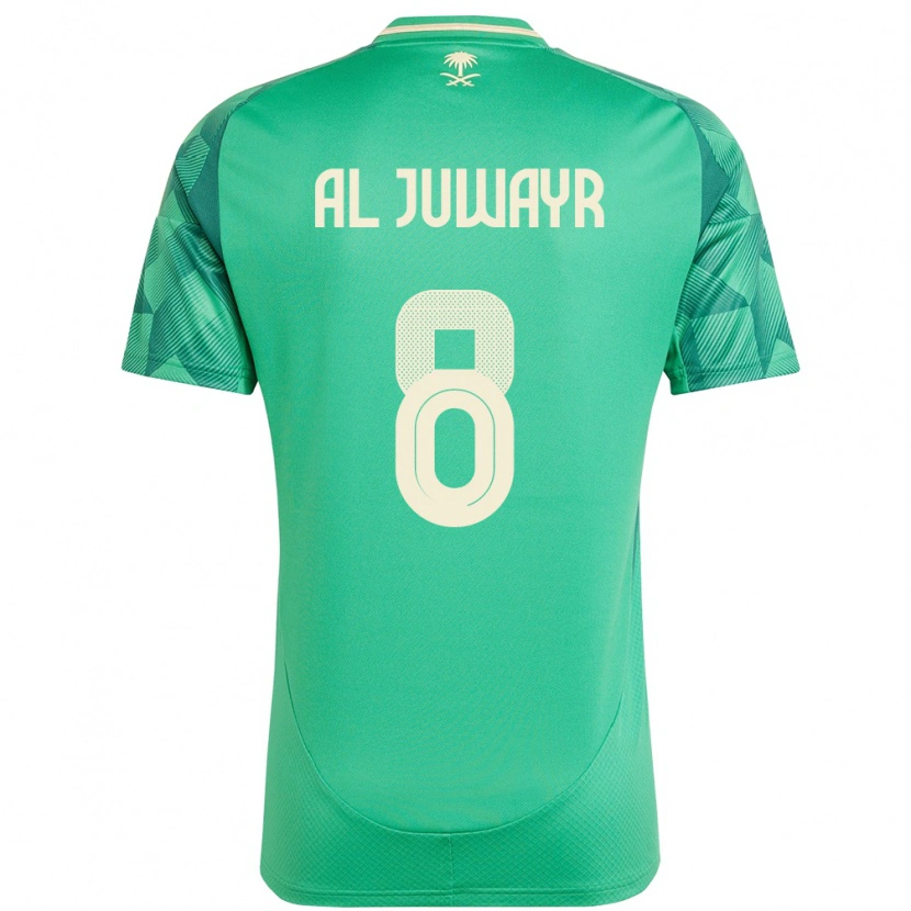 Danxenキッズサウジアラビアムサーブ・アル＝ジュワーイル#8緑ホームシャツ24-26ジャージーユニフォーム