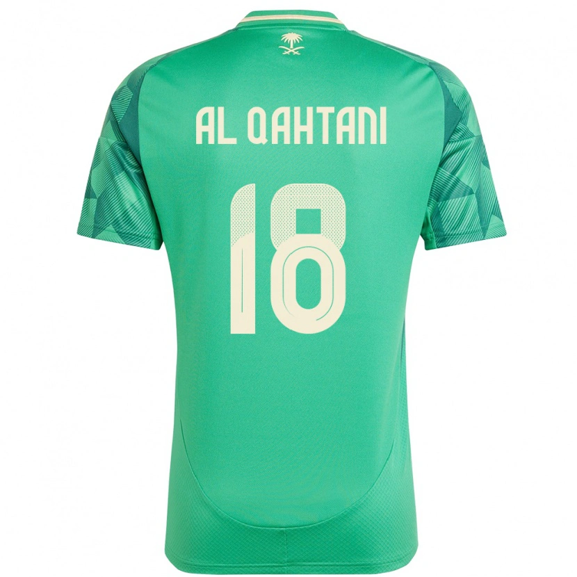 Danxenキッズサウジアラビアムハンマド・アル・カフタニ#18緑ホームシャツ24-26ジャージーユニフォーム