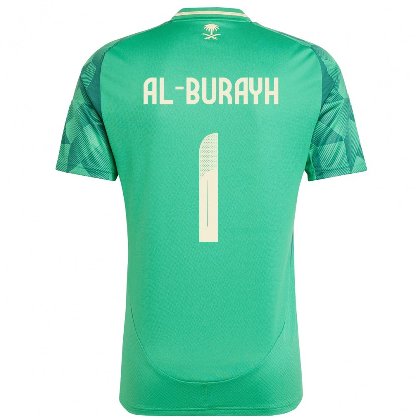 DanxenキッズサウジアラビアMahmoud Al-Burayh#1緑ホームシャツ24-26ジャージーユニフォーム