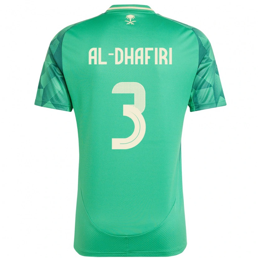 DanxenキッズサウジアラビアYasser Al-Dhafiri#3緑ホームシャツ24-26ジャージーユニフォーム