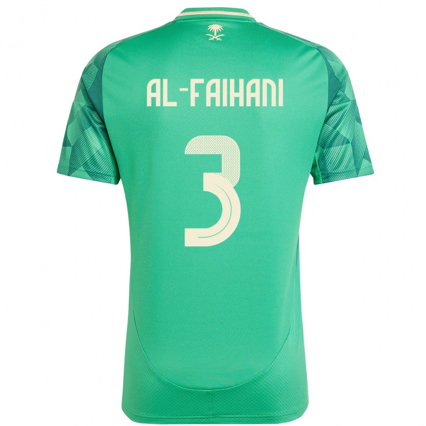 DanxenキッズサウジアラビアNasser Al-Faihani#3緑ホームシャツ24-26ジャージーユニフォーム