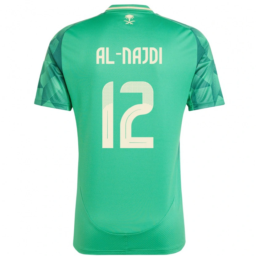 DanxenキッズサウジアラビアSalem Al-Najdi#12緑ホームシャツ24-26ジャージーユニフォーム